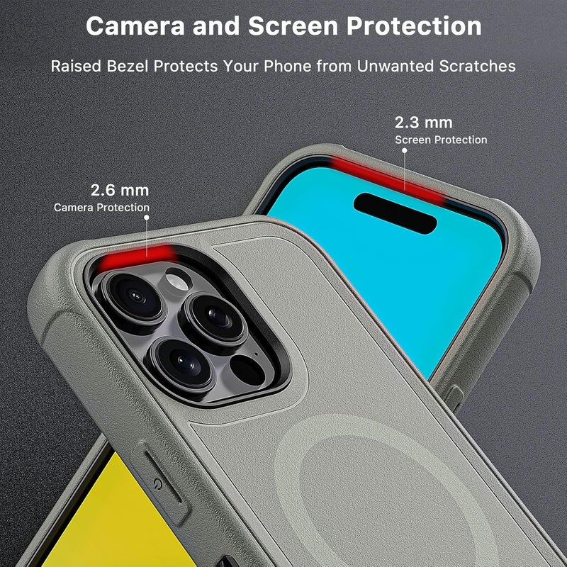 M MYBAT PRO Maverick Series for iPhone 16 Pro 6.3 Case with Belt Clip Holster,[Compatible with Magsafe] w/Screen Protector,Anti-Drop,Shockproof,with 360°Rotating Kickstand,Heavy Duty Protection - Image 5